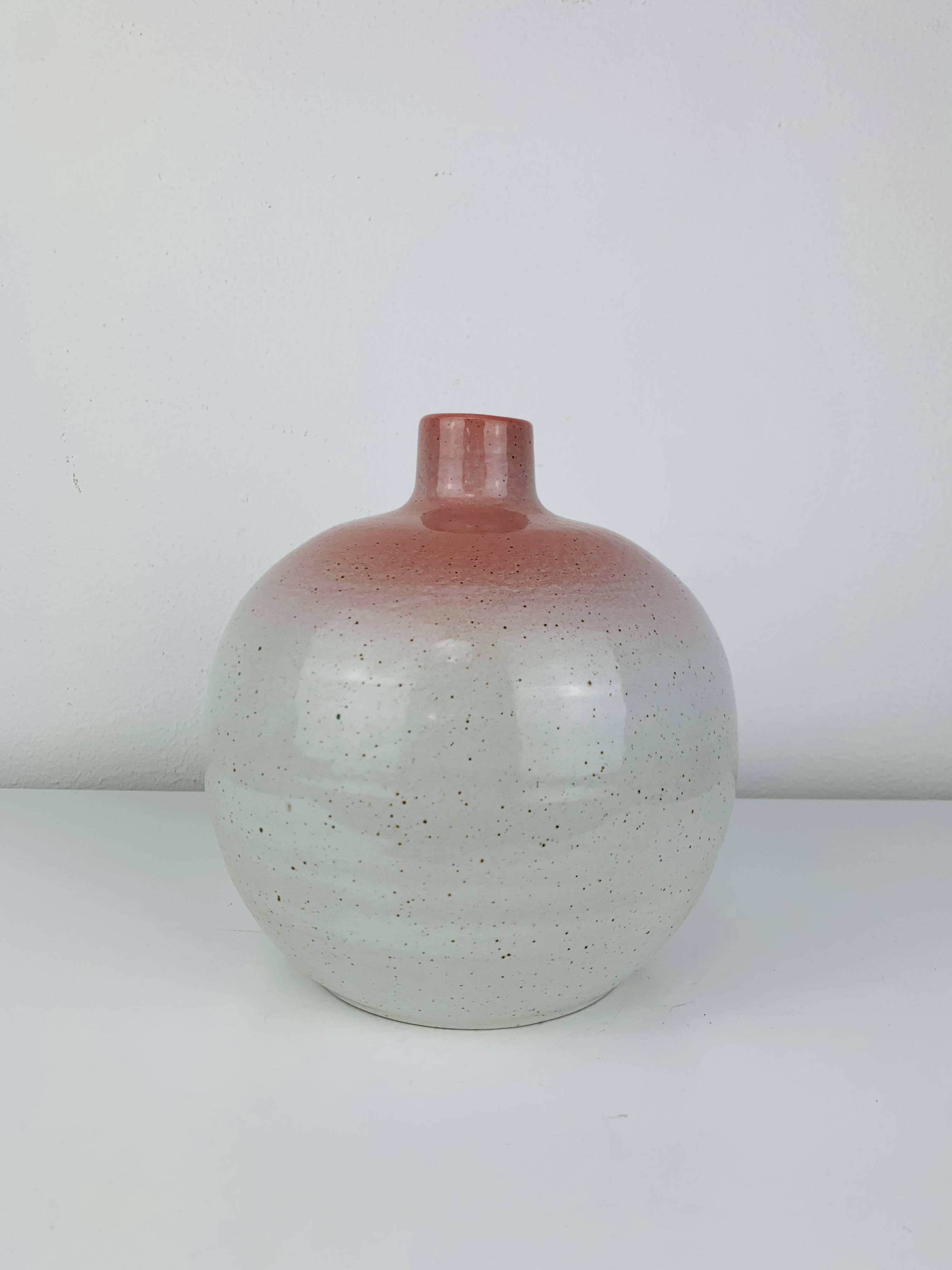 Vintage ceramic ball vase, lamp base