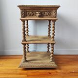 Old solid oak console Louis XIII style