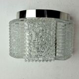 Wall lamp by Kaiser Leuchten in frosted glass Germany 1960