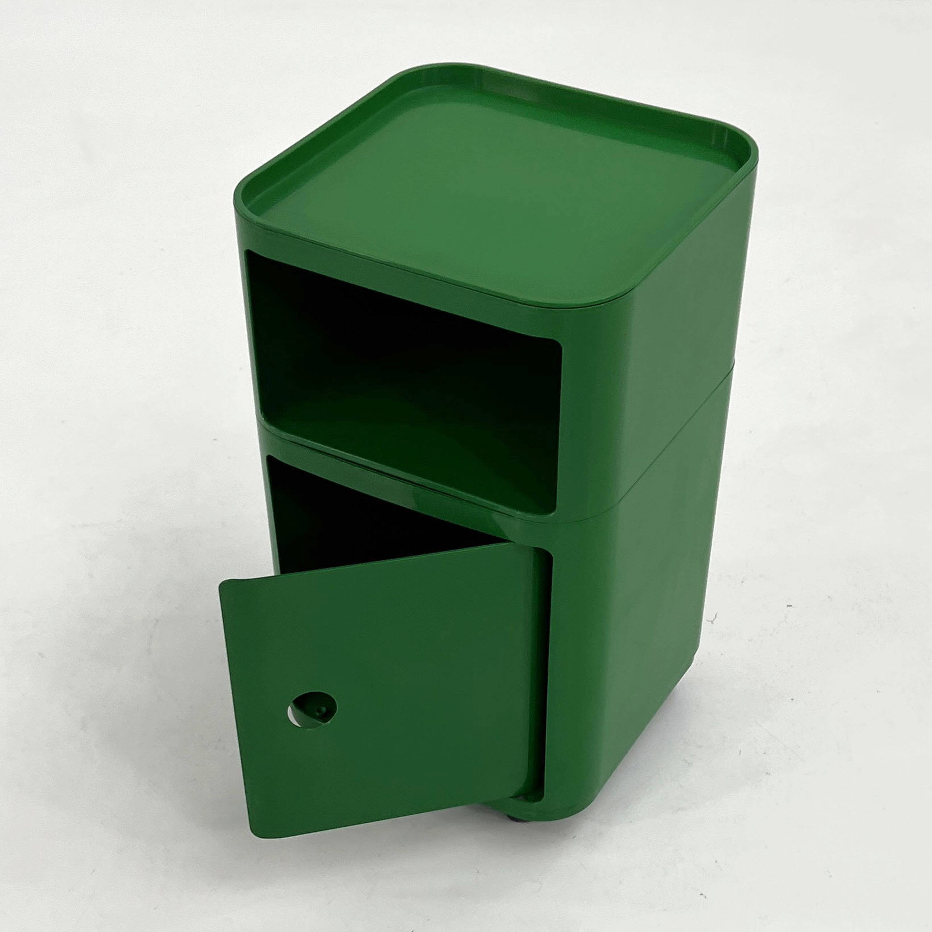 Componibili cabinet in green by Anna Castelli Ferrieri for Kartell, 1970