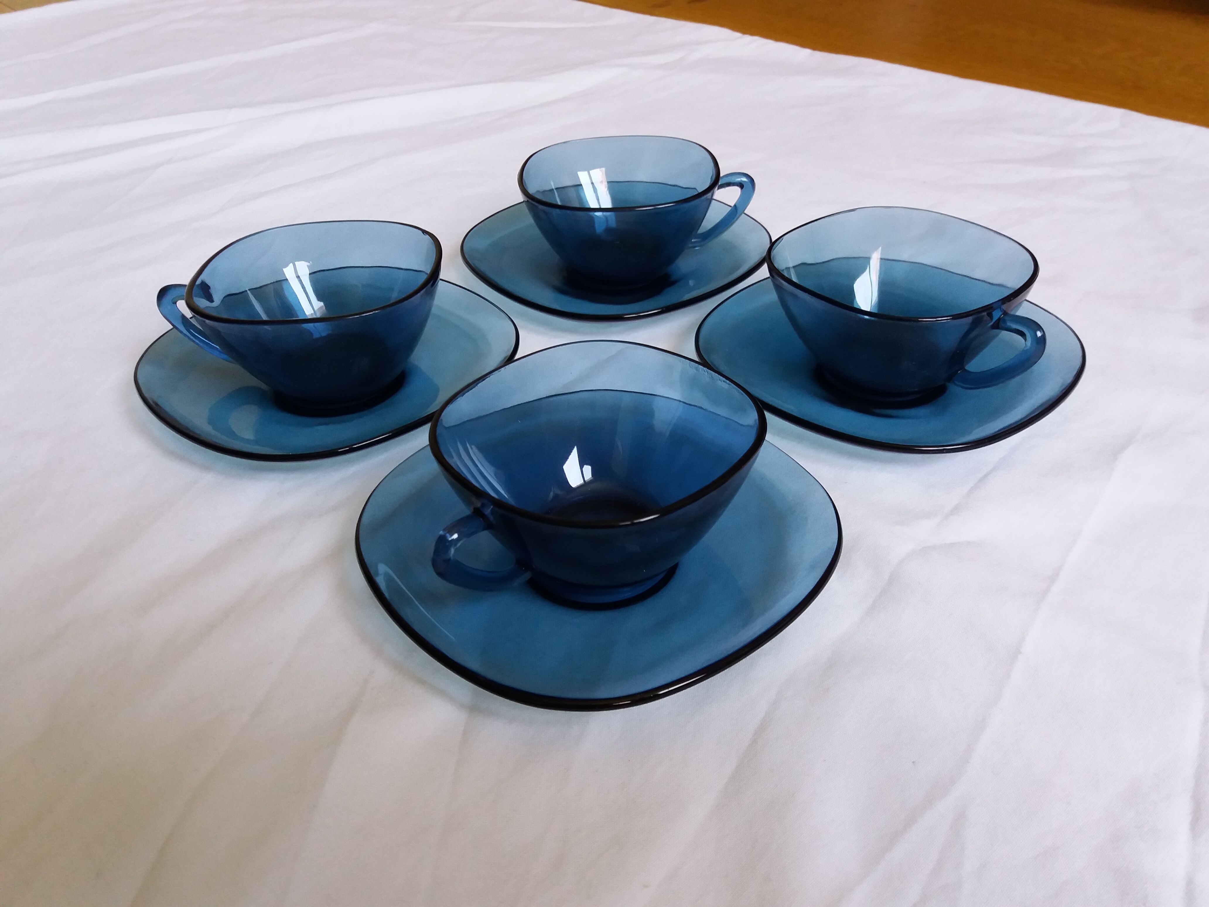 Set of Vereco cups and saucer