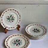 8 vintage plates L'amandinoise