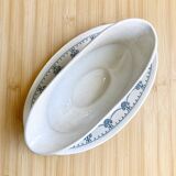 Iron clay sauceboat / U&C Sarreguemines / 19th century