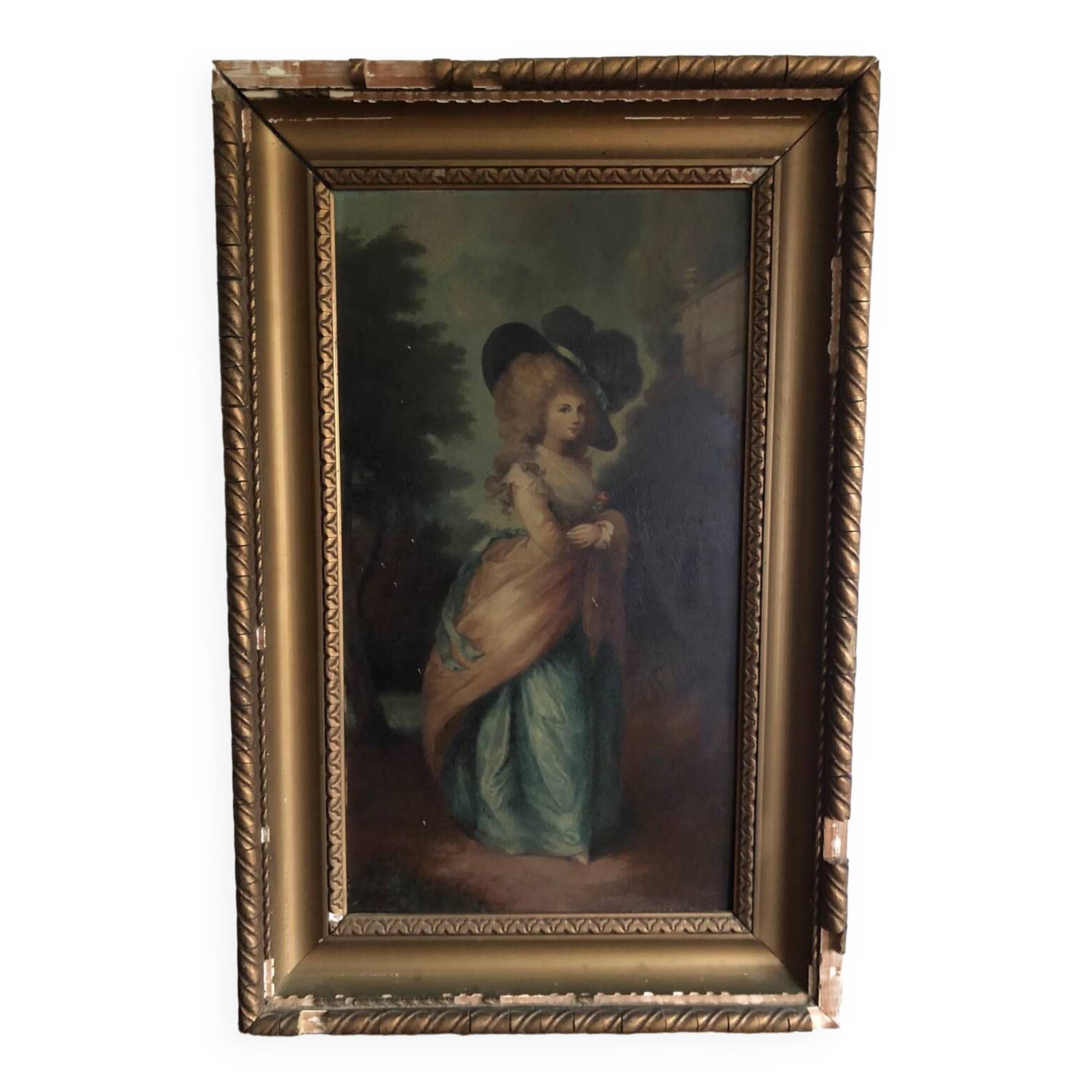 Oil on panel Young aristocrat