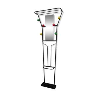 Vintage wall coat holder colored balls