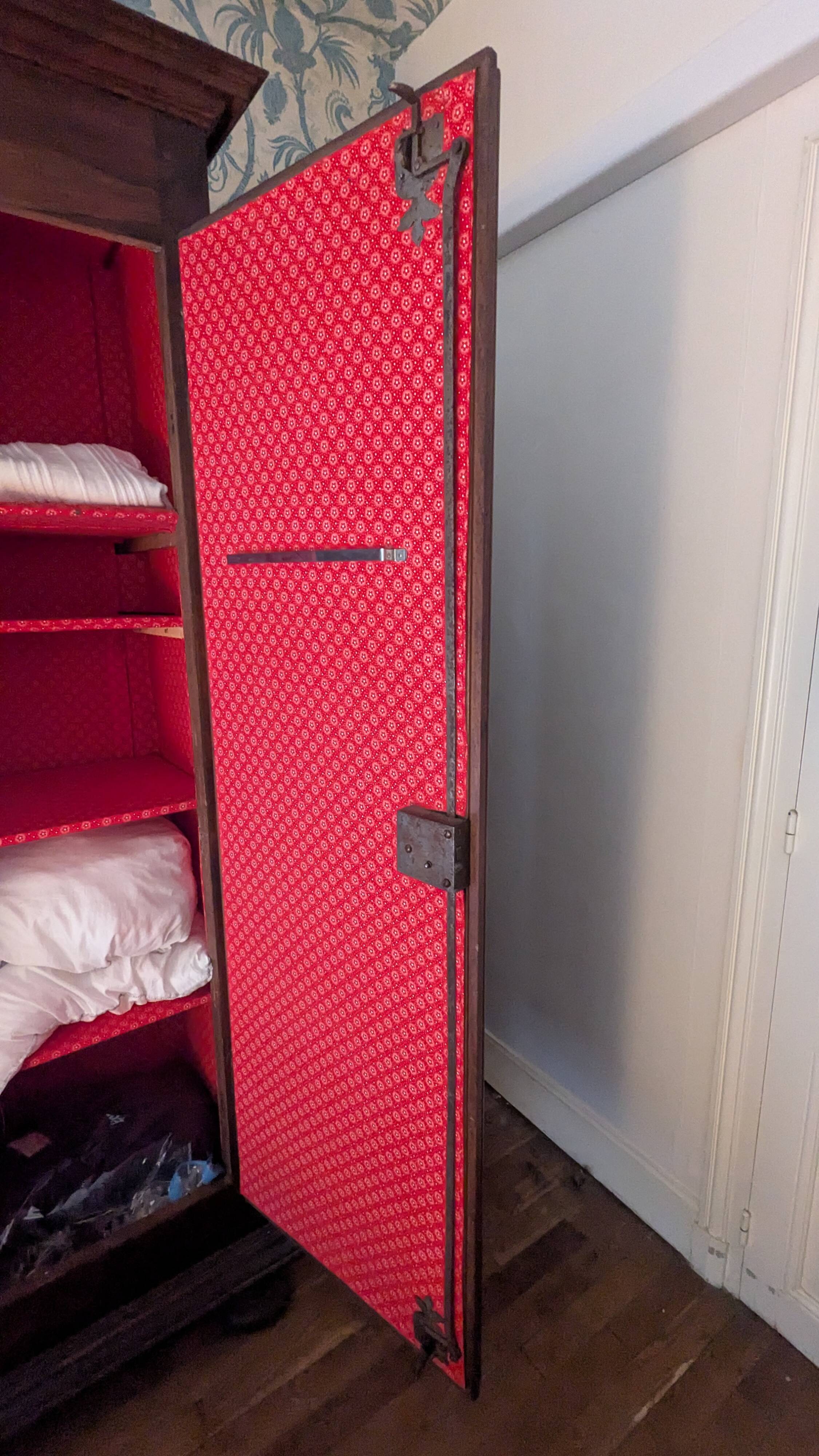 Large French provincial wardrobe in Louis XV style