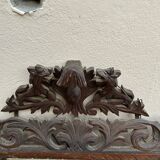 Carved wooden mirror - beveled ice - early twentieth century