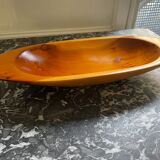 Oval wooden dish