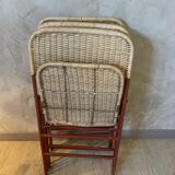 Set of 3 rattan chairs