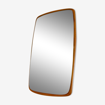 Miroir style scandinave en teck années 60