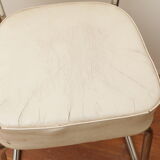 White skai armchair