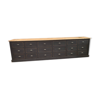 Old cabinet with 18 drawers xxl