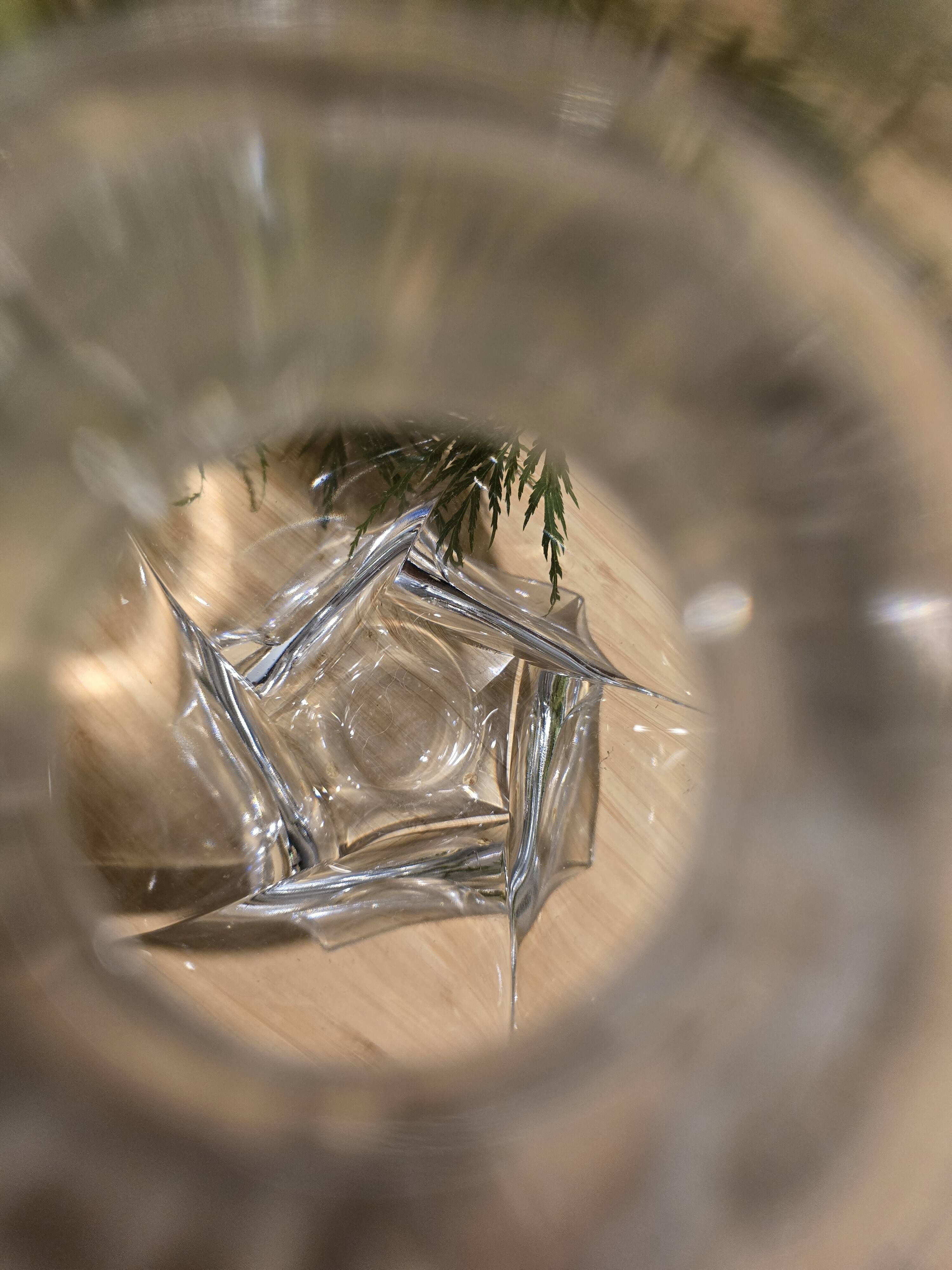 Sèvres crystal – antique whisky decanter – cut crystal with label