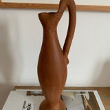 Decorative pot or vase in terracotta clay