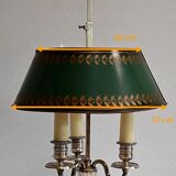 White metal bouillotte lamp, empire style – early twentieth century