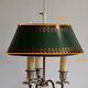 White metal bouillotte lamp, empire style – early twentieth century