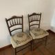 Paires de chaises tissu fleuri aux dames de France