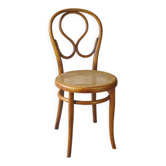 THONET N°20 chair, new canework, circa 1875, natural beech color.
