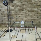 Chrome and glass coffee table, 1970