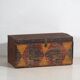 Antique hand-painted ethnic trunk (circa 1890) #30