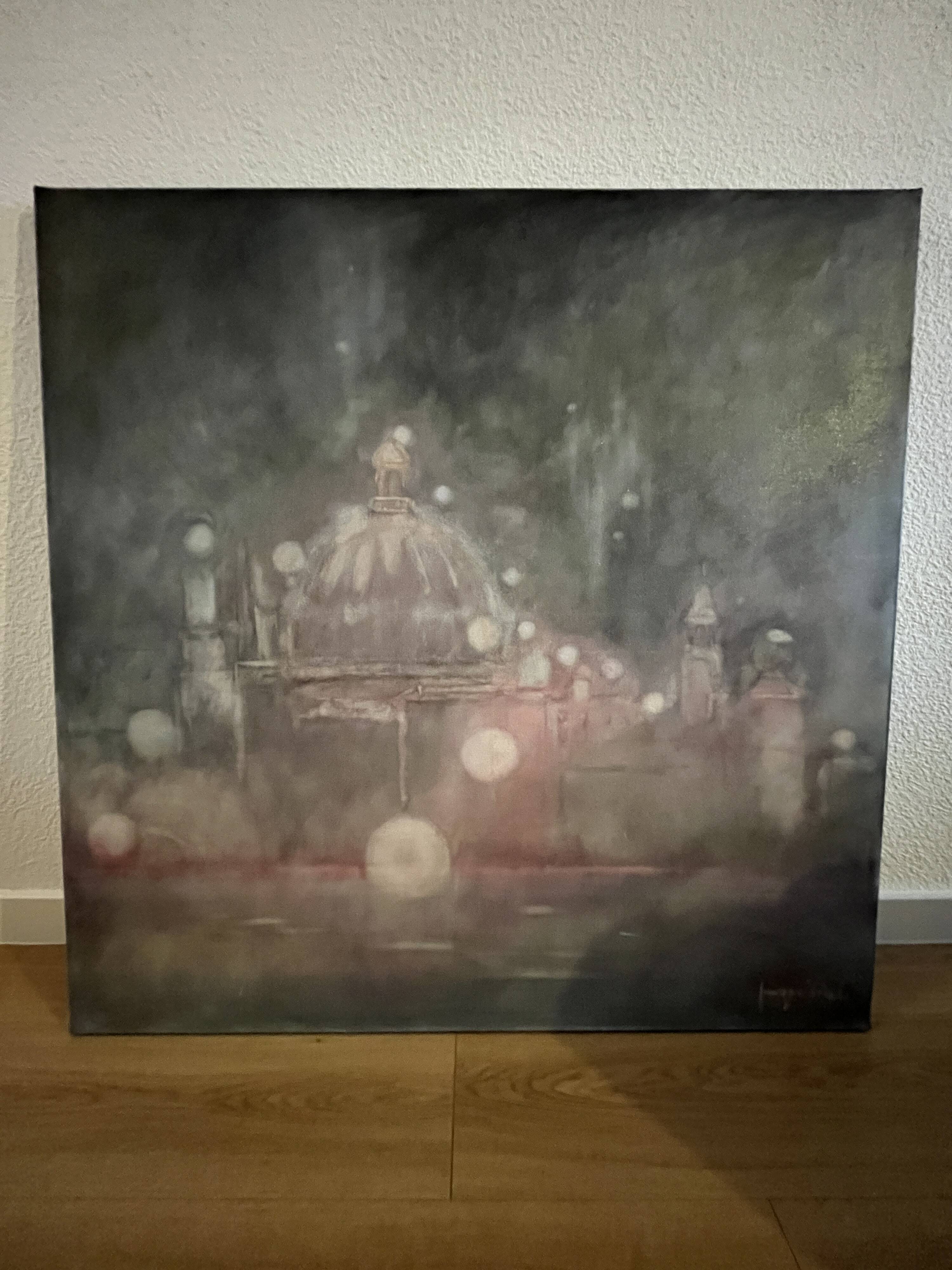 Tableau, oil on canvas Venice, Hugo Viale