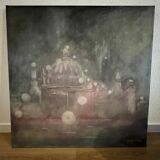 Tableau, oil on canvas Venice, Hugo Viale