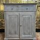 Louis Philippe high sideboard, re-painted and patinated
