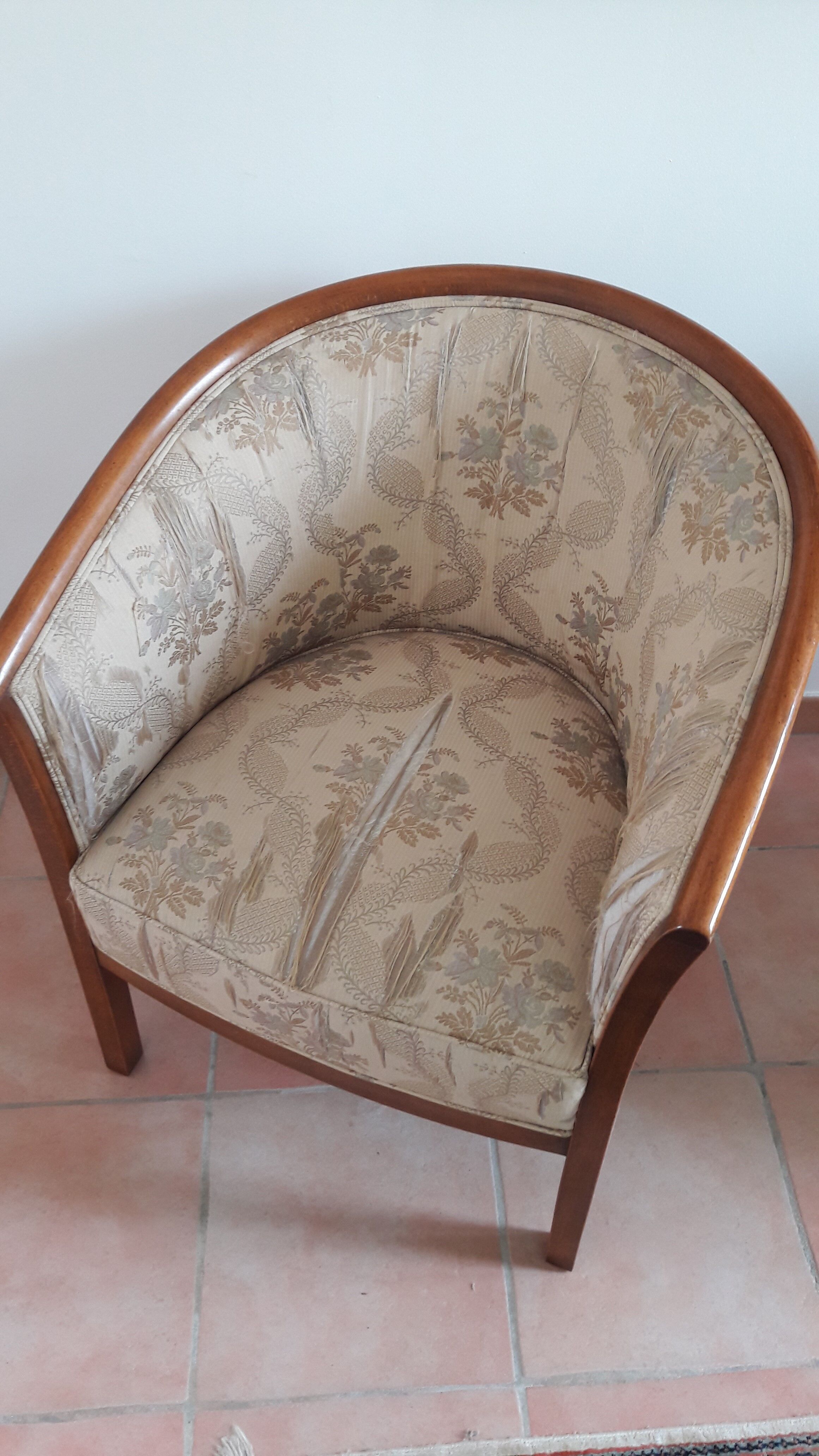 Lot of 2 convertible chairs in Louis Philippe style hetre