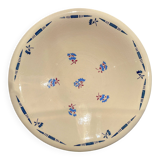 Vintage K&G Luneville "Flore" porcelain deep dish, 1950s, small blue flowers