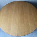 Vintage round table from the 60s with butterfly extension