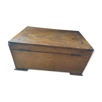 Box box solid wood marquetry lock Storage dp 112290