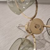 Art deco brass chandelier