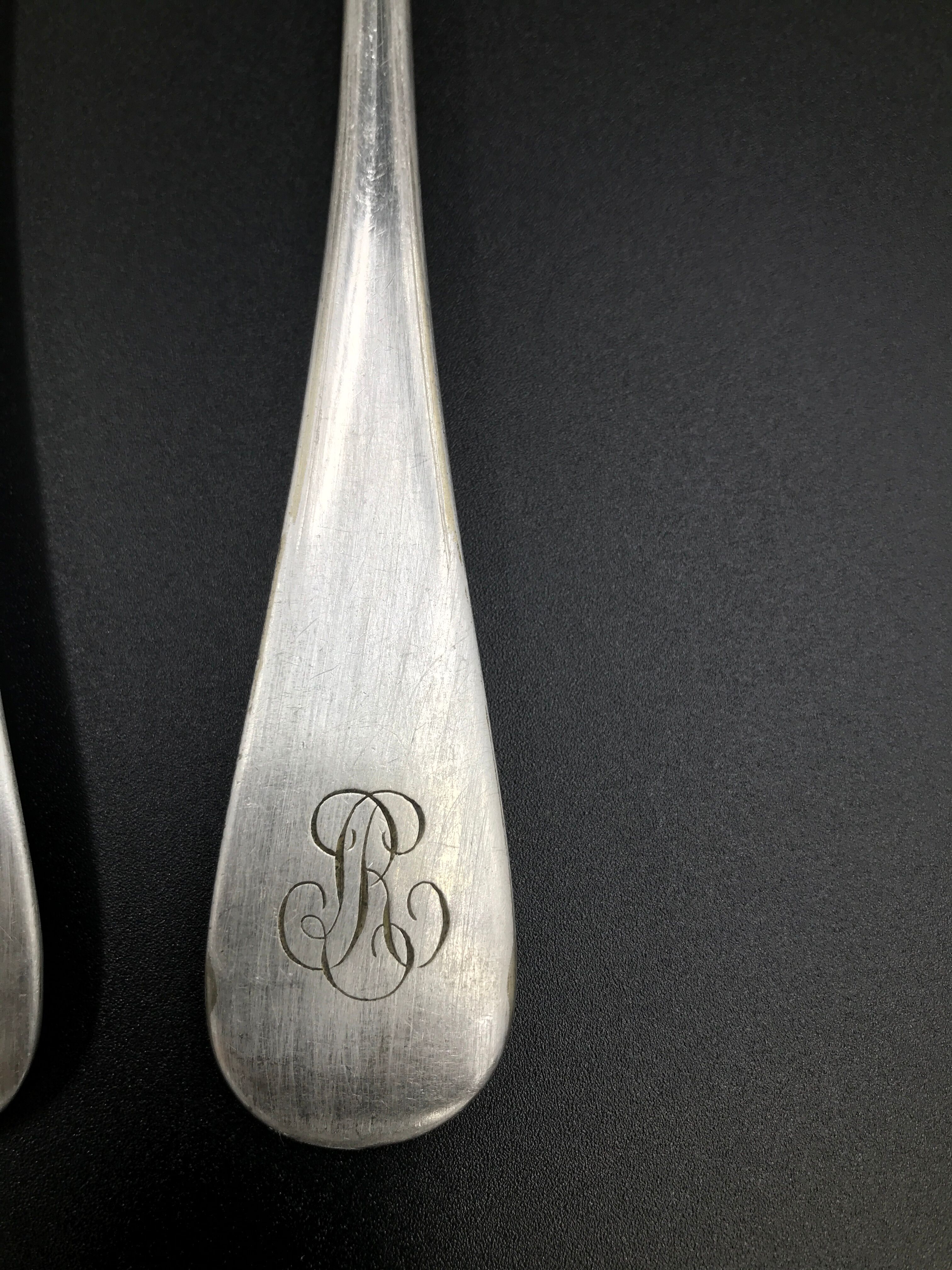 Silver series 5 spoons 6 vintage silver forks