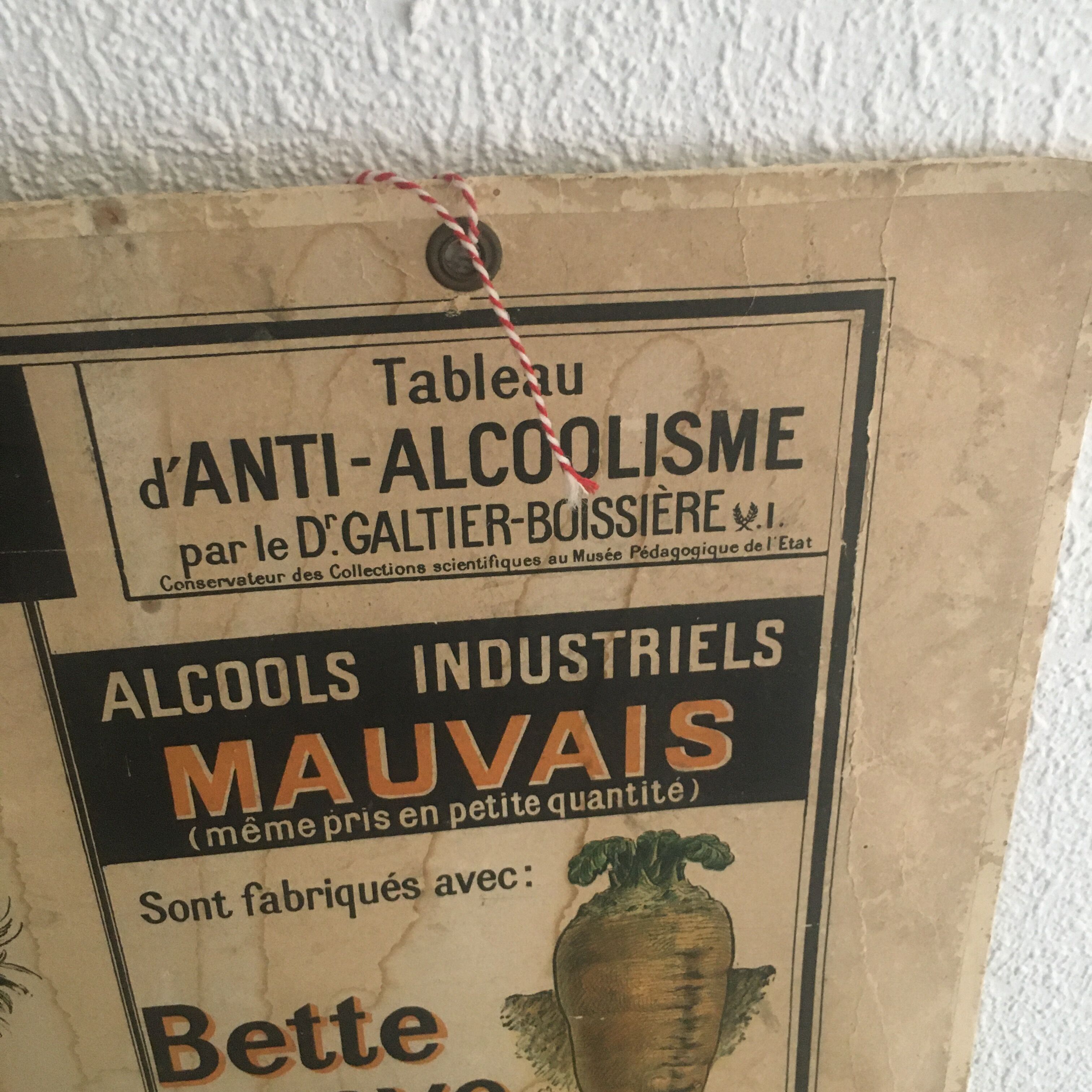 Educational panel "Alcohol is the enemy" 1910