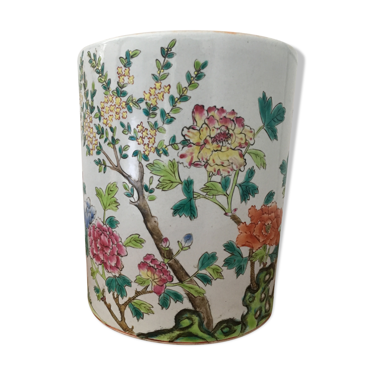 Enamelled pot cover