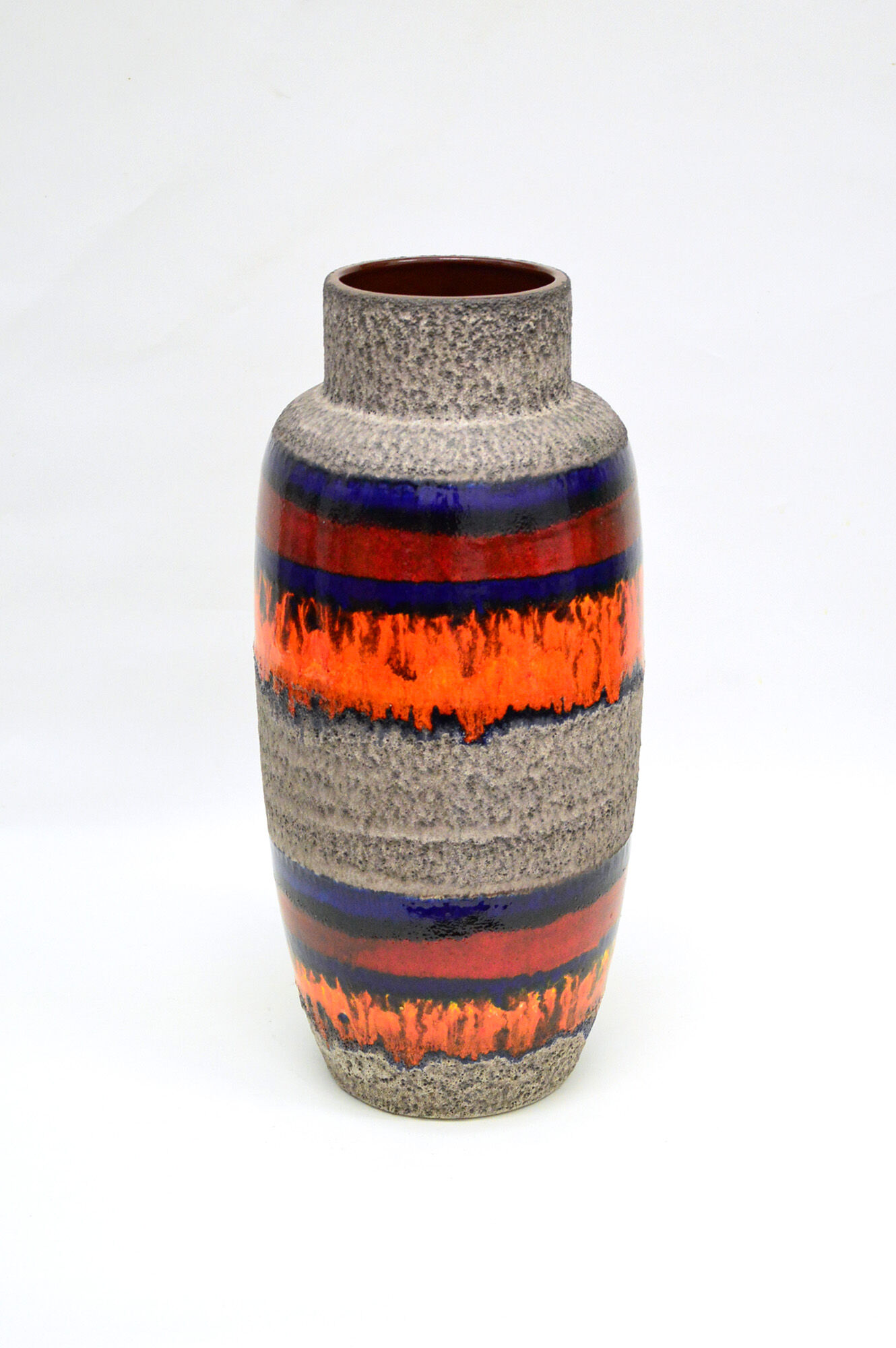 West Germany Fat Lava Ceramic Umbrella Stand, 1970s