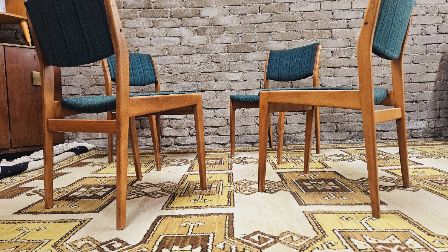 Set of 4 Scandinavian chairs 1960