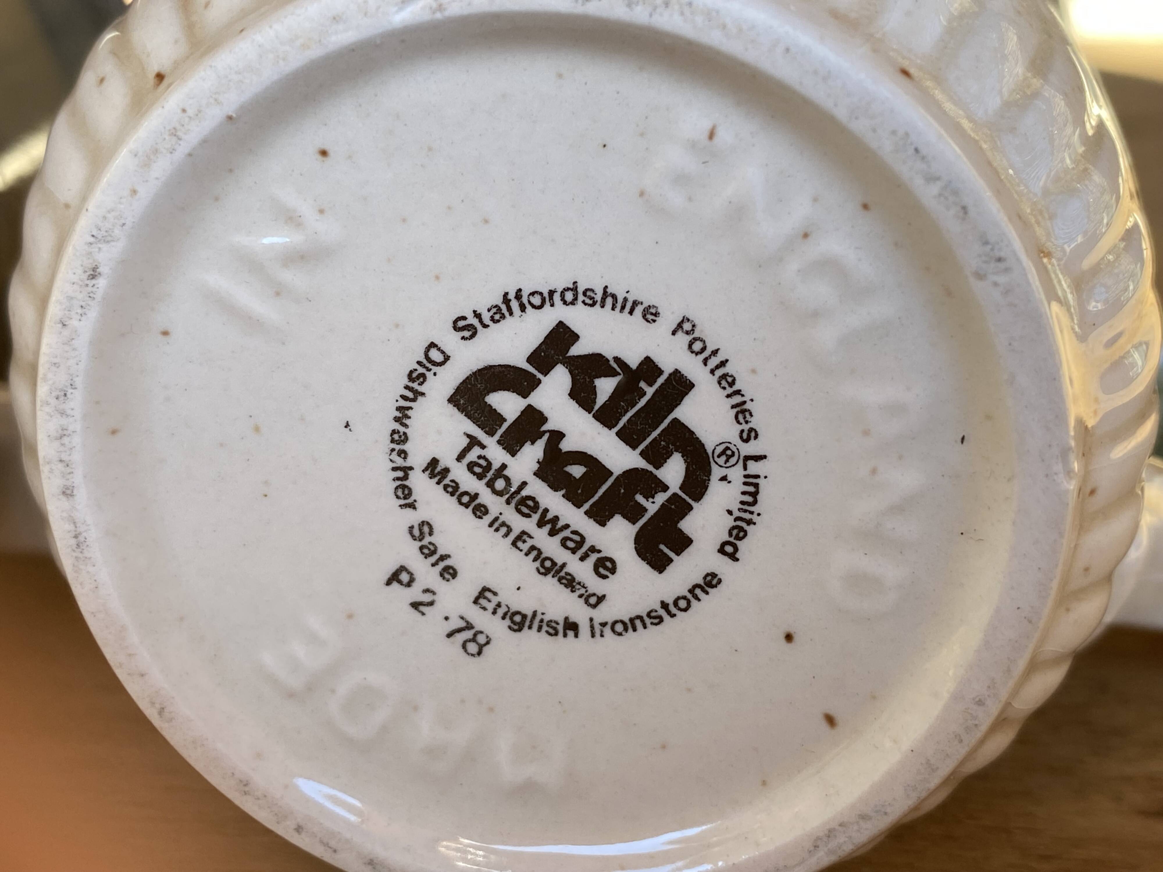 Two Staffordshire Mugs