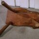 Tabouret brutaliste en chêne 1960’s