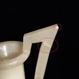 Alabaster vase with art nouveau handles