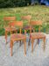 Set de 4 chaises bistrot Thonet des années 50