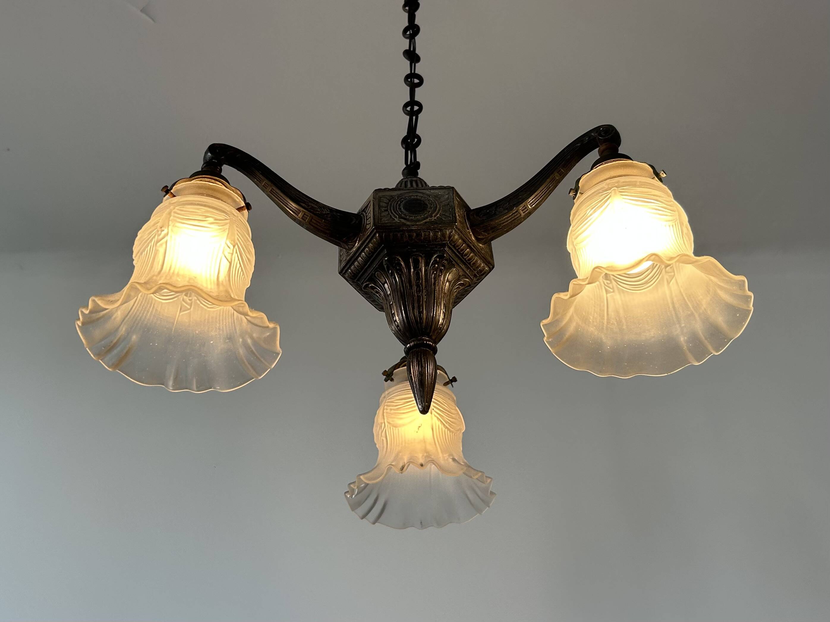 Antique Art Deco chandelier