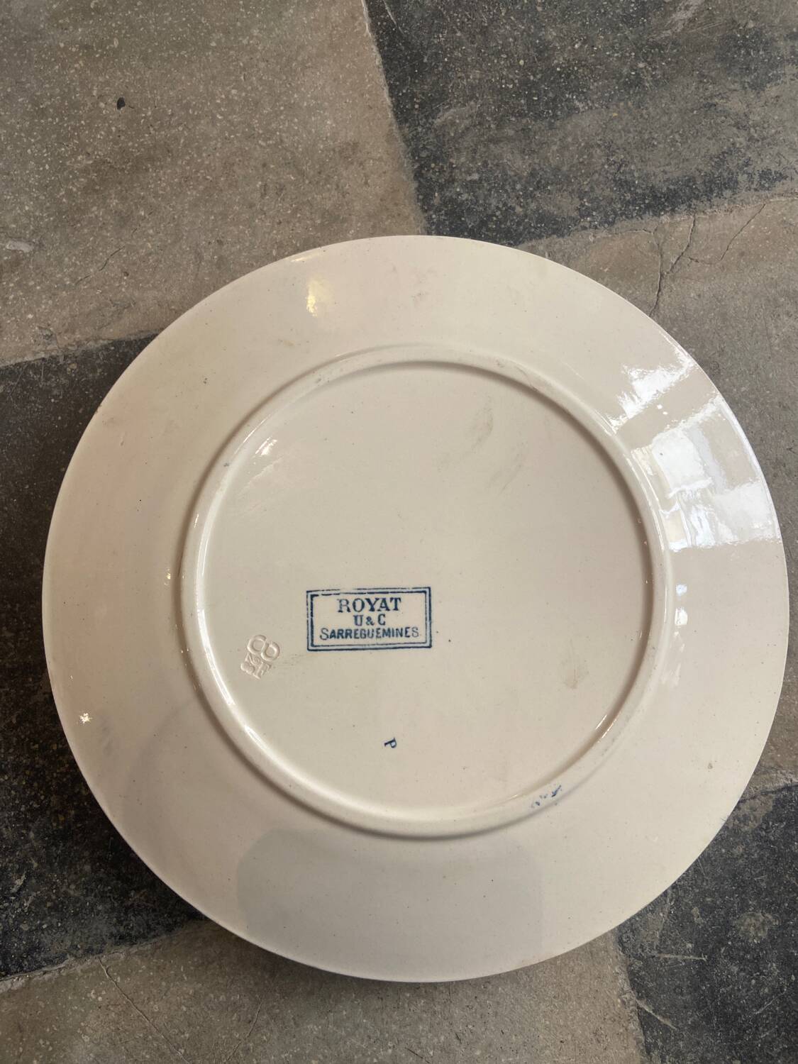 Flat plate royat u&c sarreguemines