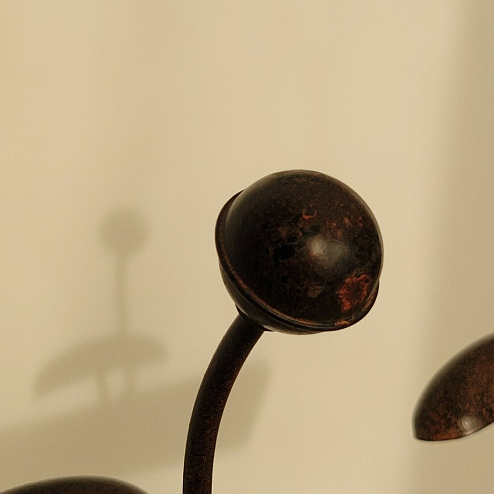 Wall coat rack with 2 hook hooks old style