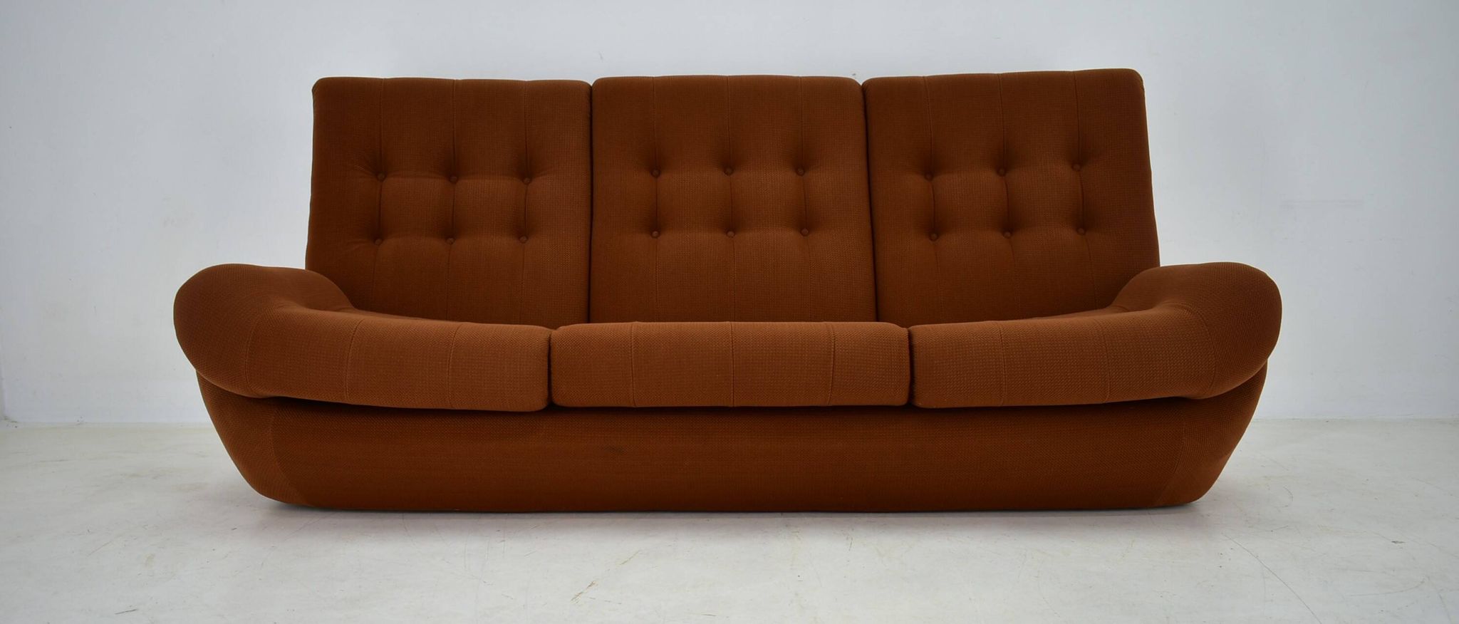 20th Century , Brown Atlantis Three seats Sofa, 1960s