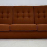 20th Century , Brown Atlantis Three seats Sofa, 1960s
