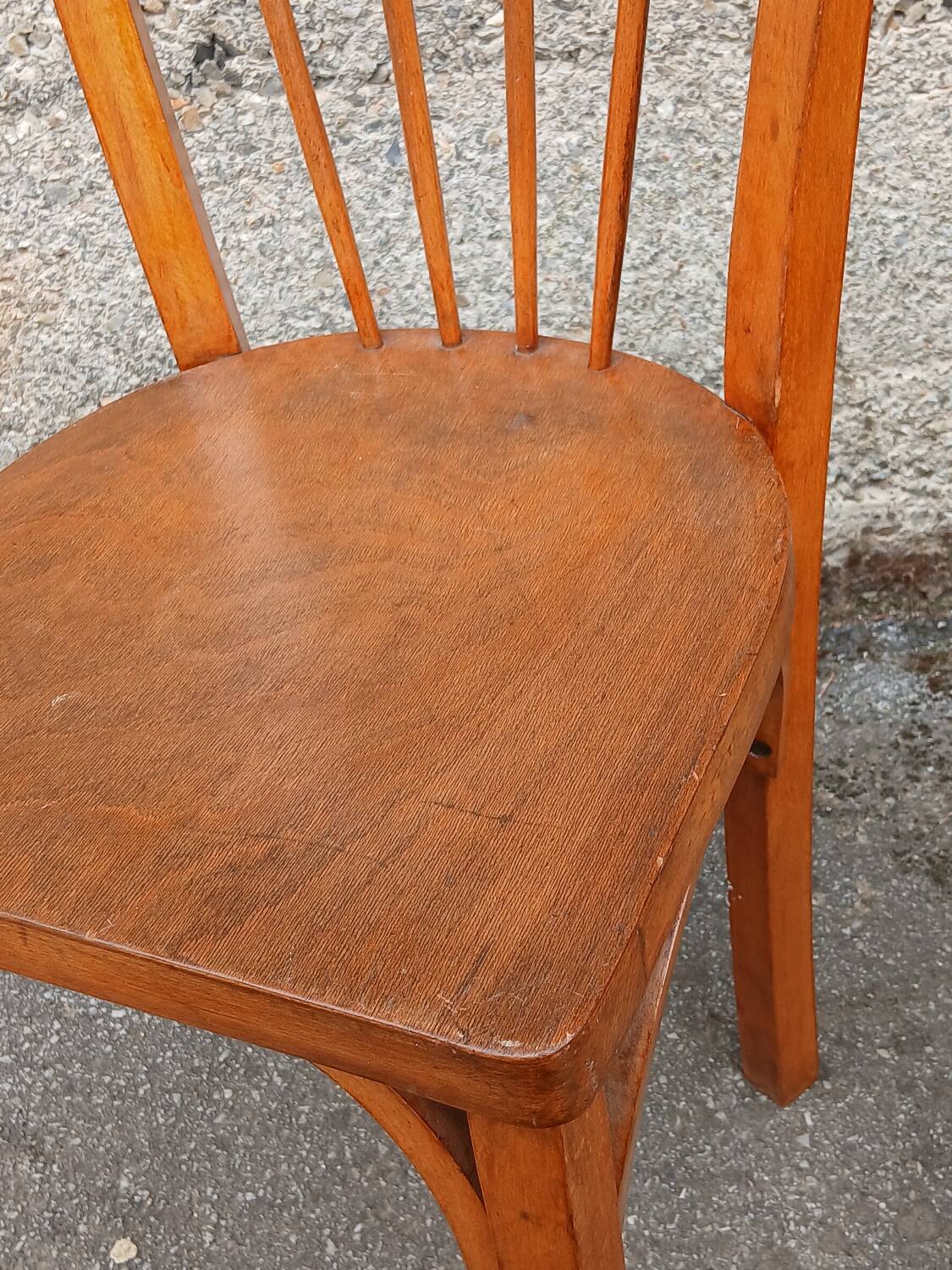 Pair of 1950s bistro chairs