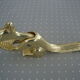 Nutcracker or hazelnuts vintage golden metal squirrel