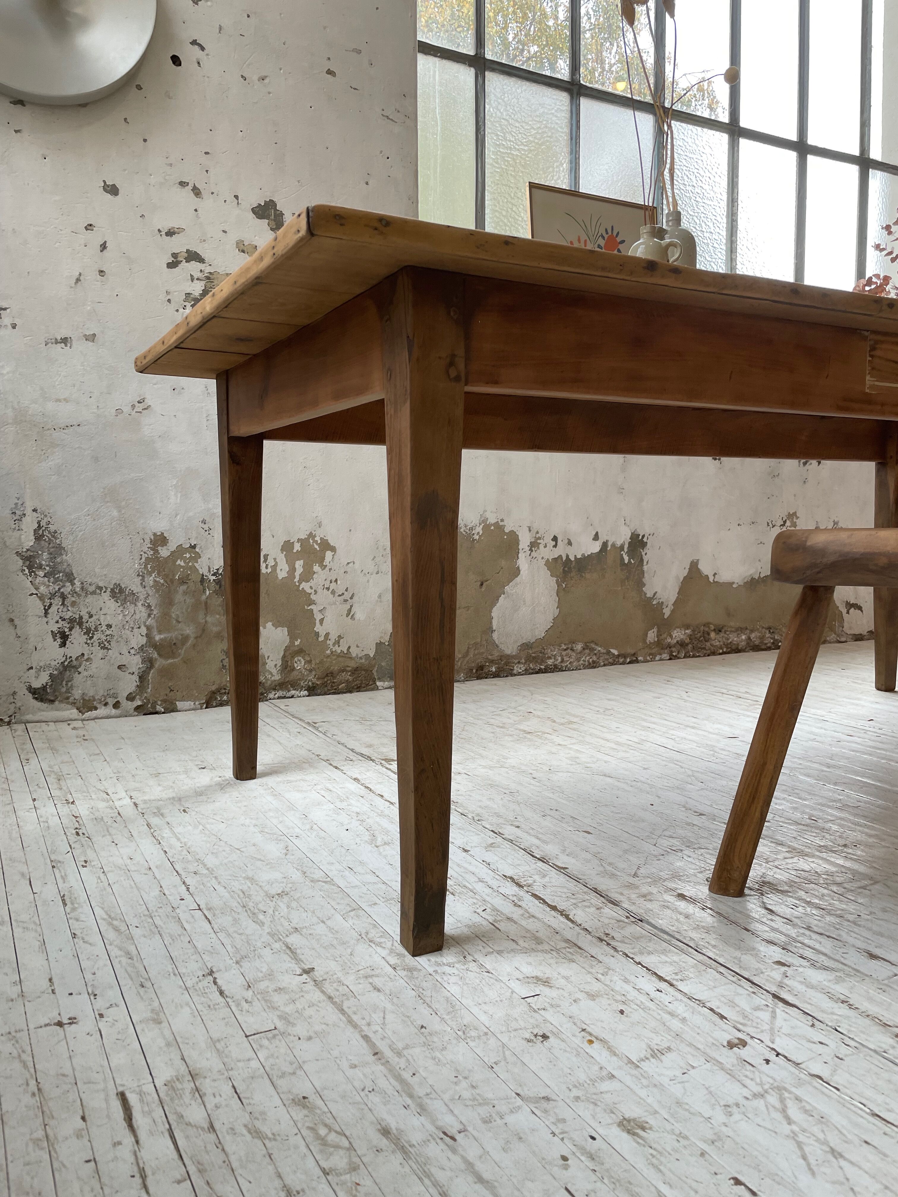 Oak farmhouse table 2m