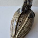 Zoomorphic ceramic sculpture - Duck / Vase of flowers Signed